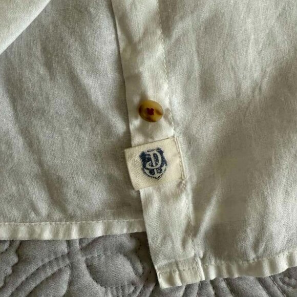 Vintage Dockers white button Down Long sleeve linen shirt size XL - Picture 10 of 12